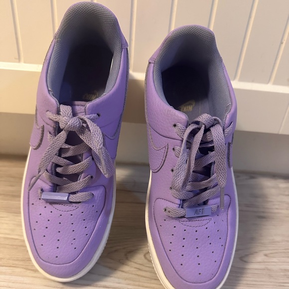 Nike Air Force Shoes - Nike Air Force light purple size 8W but feel like they fit like a 7W
